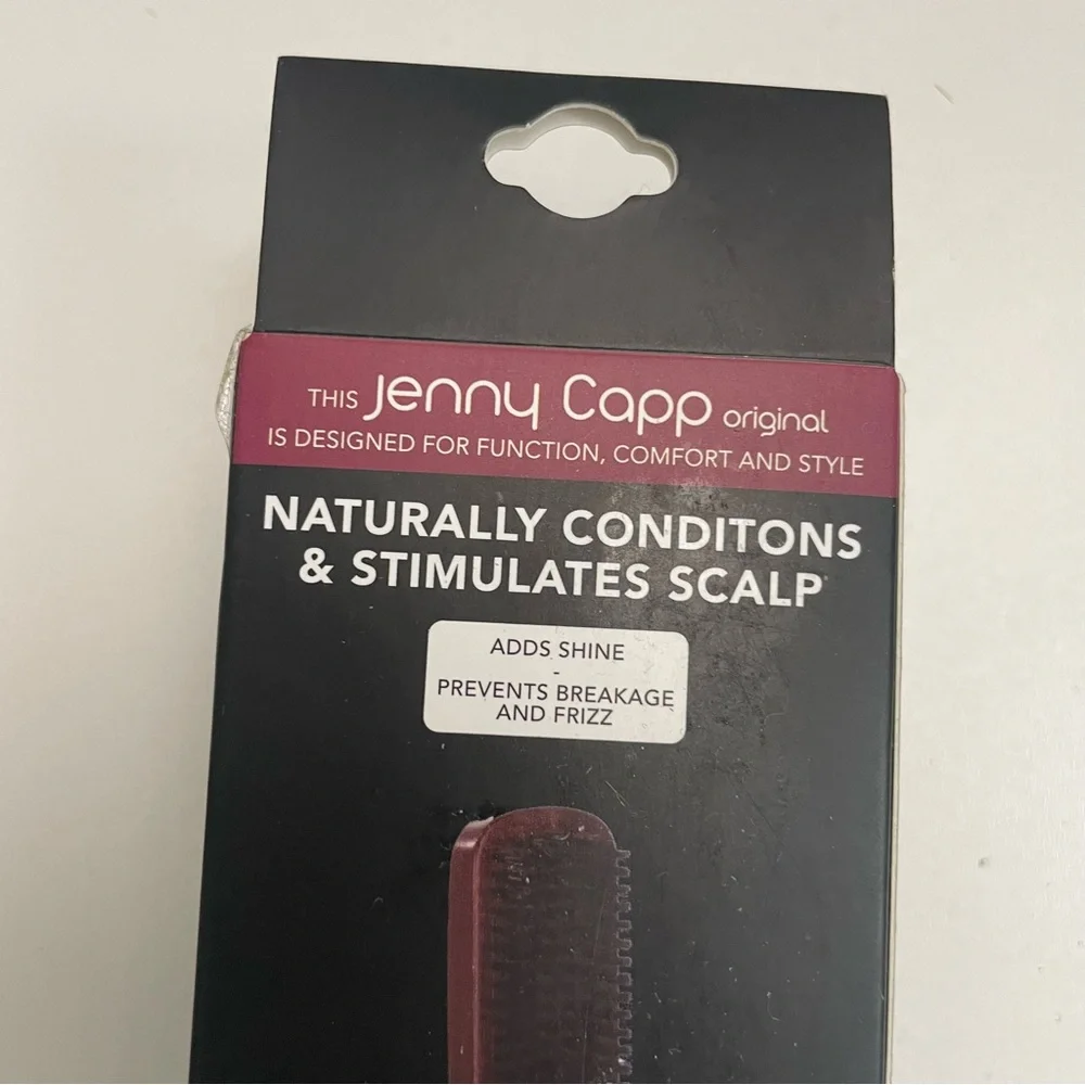 Jenny Capp Brush Boar Bristle Wood Handle Conditions Stimulates Scalp Unisex